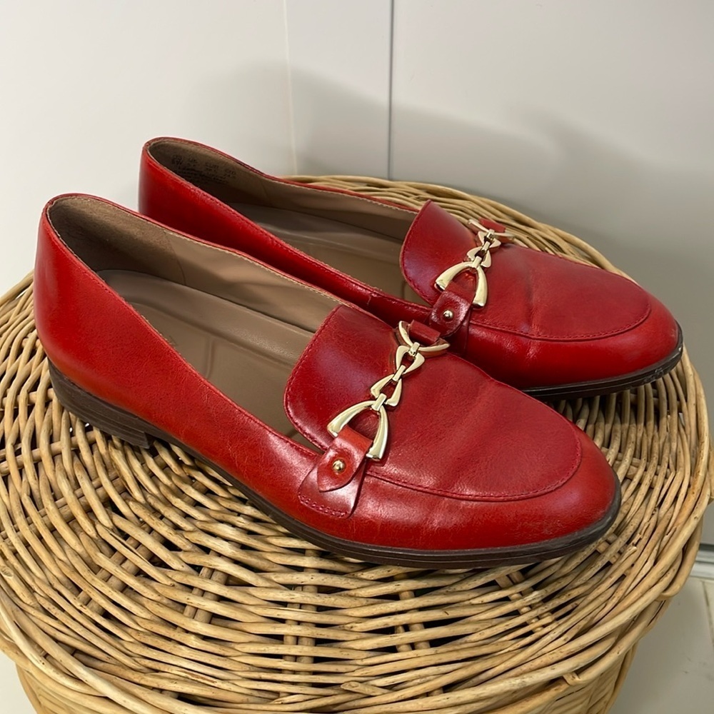 Naturalizer Red Horsebit Gala Loafer
